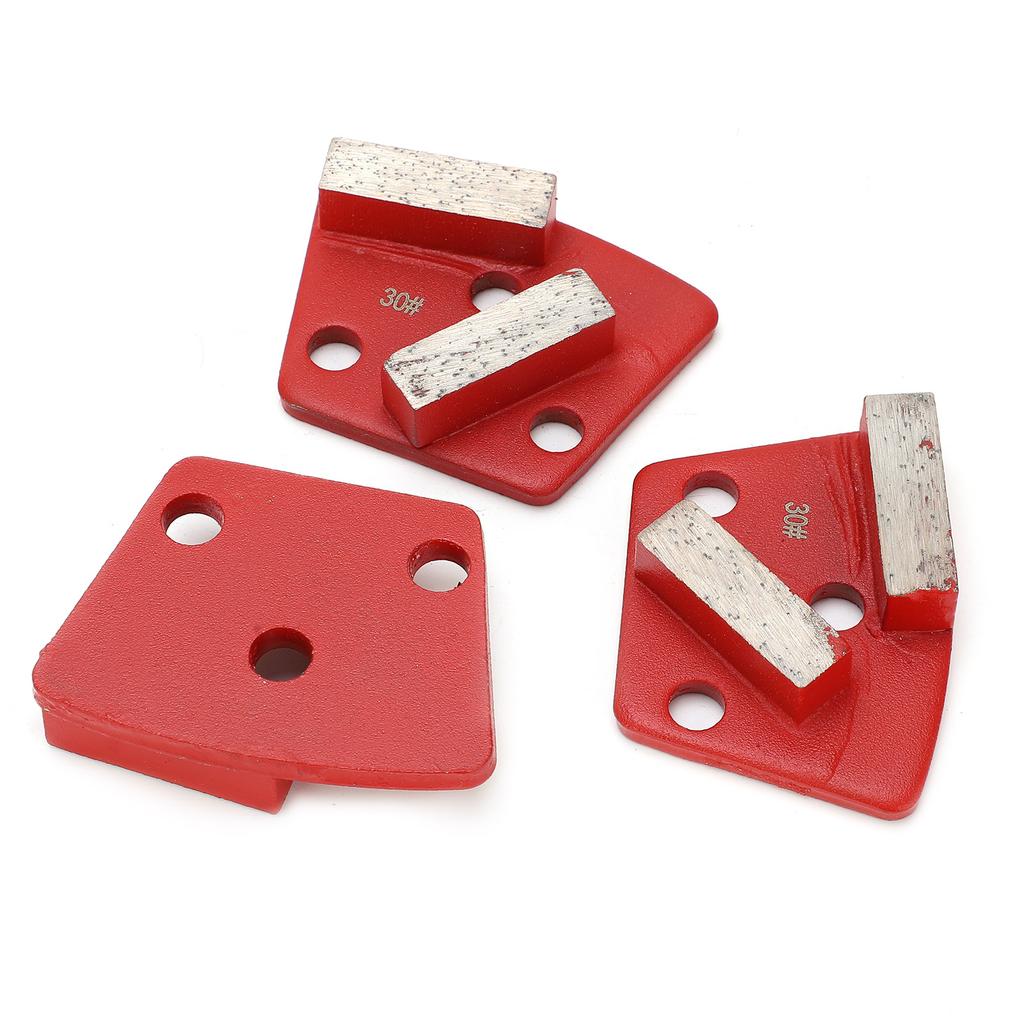 3 шт. алмазные шлифовальные тачки трапециевидные бетонные агрессивные режущие 2 длинных зуба красные 30#