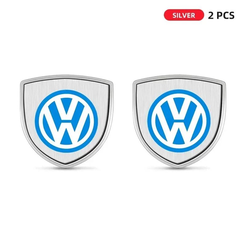 For VW Hot 2025 New 3D Metal Car Body Fender Emblem Shield Stickers Decor Auto Accessories For VW Volkswagen Golf 4 5 7 6 3 mk4