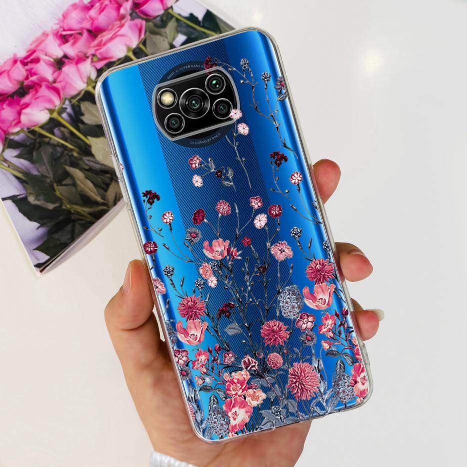 Чехол для Xiaomi Poco X3 Pro Новый Модный Расписной Чехол Прозрачный Силиконовый Мягкий ТПУ Чехол для Телефона Для Xiaomi Poco X3 NFC PocoX3 Pro Корпус