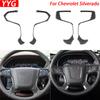 Для Chevrolet Silverado 1500 GMC Sierra 1500 14-18 панель рулевого колеса из углеродного волокна, накладка, аксессуары для салона автомобиля
