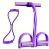 Arm & Leg Resistance Trainer with Foot Pedals – Sit-up Abdominal Workout Rope.