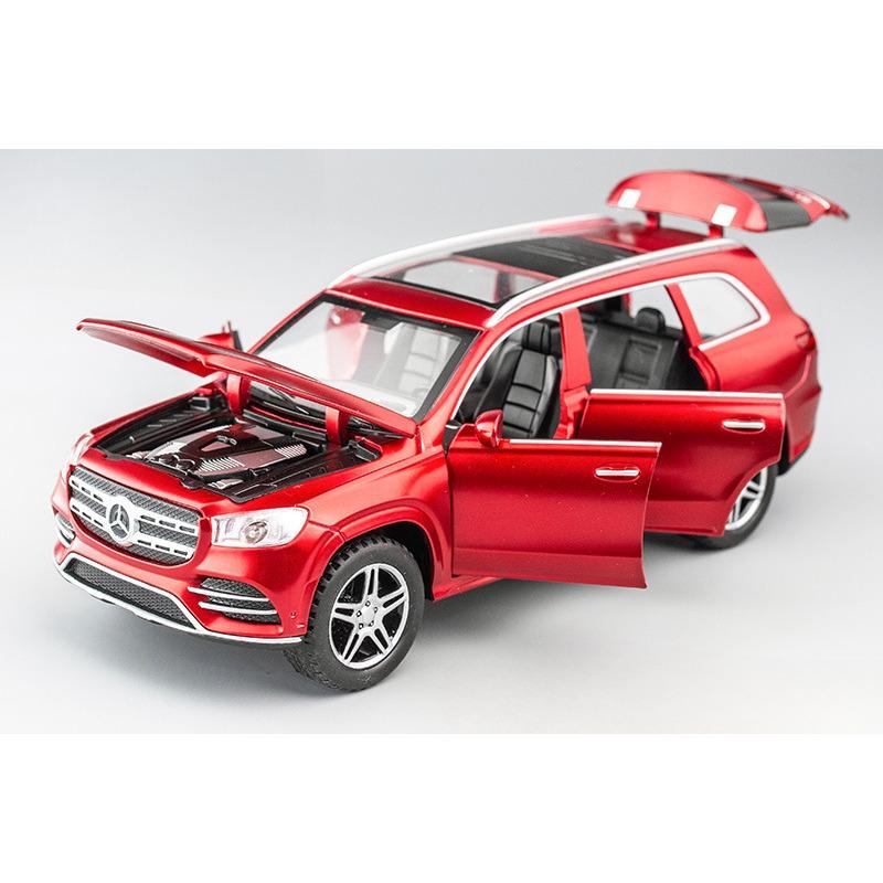 1/32 High Simulation Benz GLS580 SUV Модель автомобиля Игрушечный внедорожник со звуком и светом Украшения из сплава литые игрушки для детей Подарки