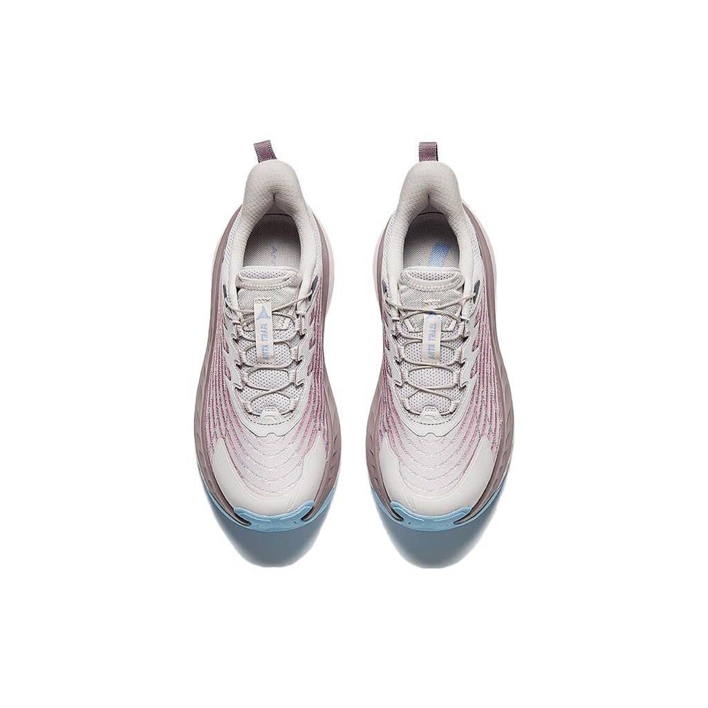 Anta Удобные универсальные нескользящие прочные поддерживающие низкие кроссовки для бега женские кроссовки серые розовые фиолетовые 122345586-3