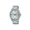 Casio Стандартная серия Классические Минималистичные Круглые Часы Ретро Деловая Мода Кварцевый Механизм Ремешок из Нержавеющей Стали Мужские часы Серебристые MTP-V005D-7B5