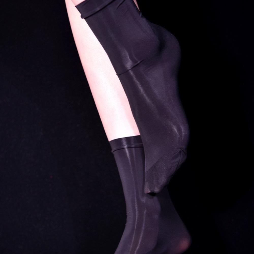 Breathable Oily Socks 25cm Ultra Thin Socks New Silky Socks Men Women
