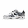 Air Force 1 Dark Night Master Нескользящие Износостойкие Низкие Скейтбордические Кроссовки Унисекс Белые CW2288-111(Команда998-)