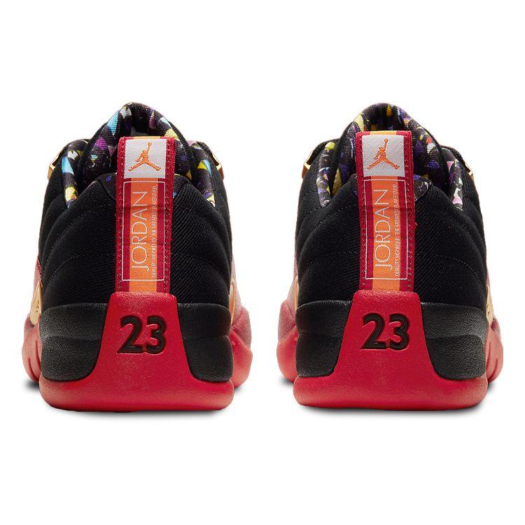 Мужские кроссовки Air Jordan 12 Retro Low SE Super Bowl красный черный металлик-золото DC1059-001