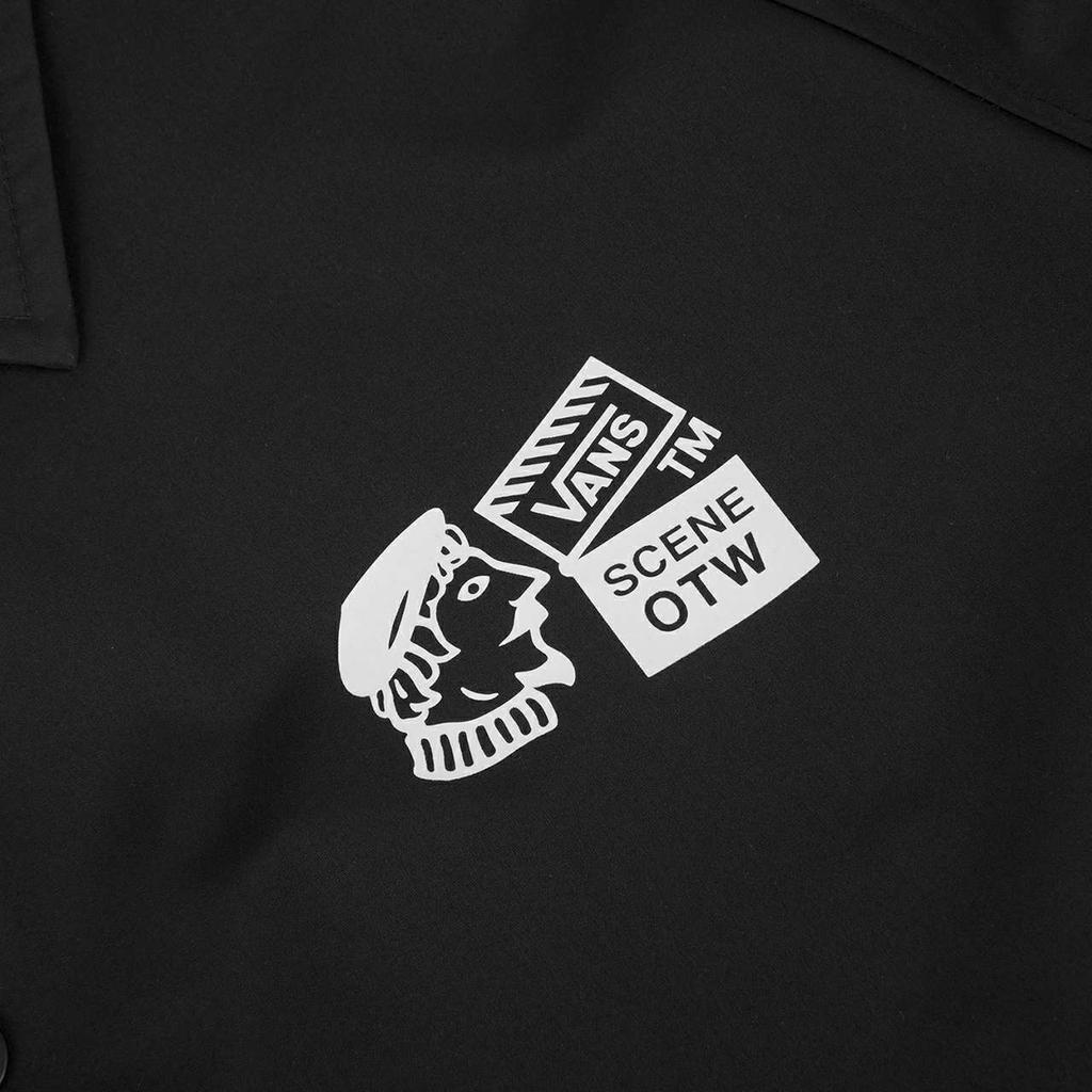 Vans Куртка с забавным принтом логотипа Мужские куртки Черные VN0A54P4BLK