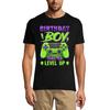 Мужская игровая футболка Birthday Boy - Time To Level Up - Gamer Tee Shirt