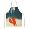 Кулинария Выпечка Кулинария Кухонный фартук Фартук с изображением лисы Льняной фартук Унисекс Ужин Кулинарный нагрудник Фартук Чистящий фартук