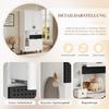 Multifunctional Cat Storage Cabinet – Sturdy Construction with Divided Storage, Movable Shelves, Drawers and Cat Bed Area, Cozy Activity Spot for Cats