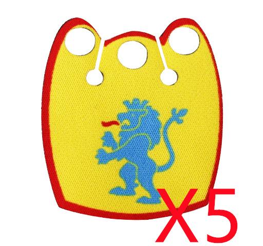 MOC Средневековые Военные Строительные Блоки Мини Кирпичики Фигурки Воинов Подарки Красочная Накидка с Принтом Доспехи Щит Аксессуары Игрушка Сделай Сам