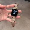 Совместимый металлический ремешок для часов с бриллиантами для Apple iWatch S10, Huawei GT345 и Xiaomi 89Pro Redmi