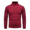 Men's Autumn And Winter Casual  Knitted Solid Color Decorative Pattern Sweater