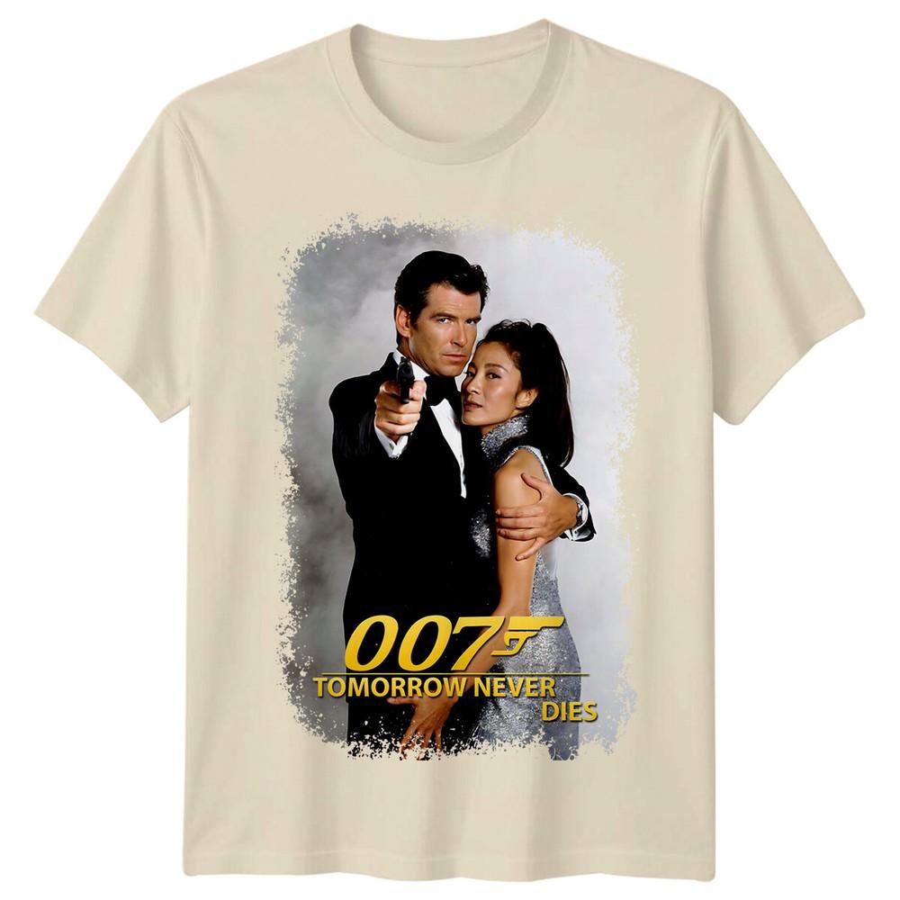 Tomorrow Never Dies 1997 Movie Poster Inspired TShirt Retro 80s Tee