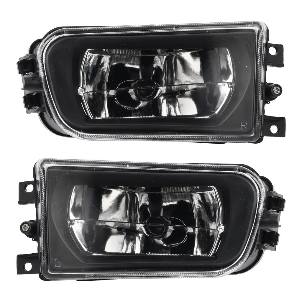 Pair Front Bumper Fog Light Lamp Housing Shell For BMW E39 5-Serise 1995-1998