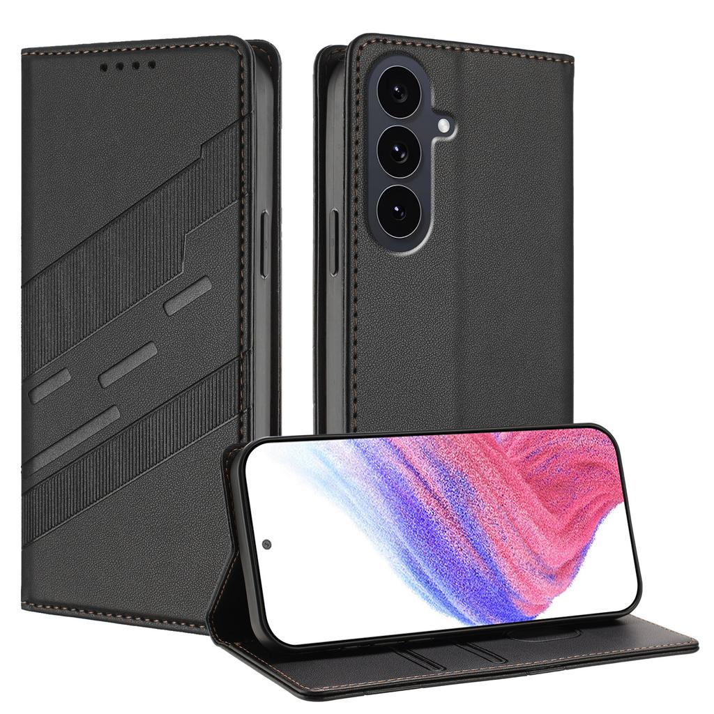 Для Samsung Galaxy S25 FE Роскошный кожаный чехол Ретро кожаный кошелек-книжка Флип Магнит Автозакрывающийся Полная защита Чехлы для телефона Galaxy S25FE