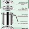 ZISIZ Stainless Steel Oil Strainer Pot