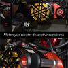 30Pcs Motorcycle Screw Nut Bolt Cover Motorcycle Ornament