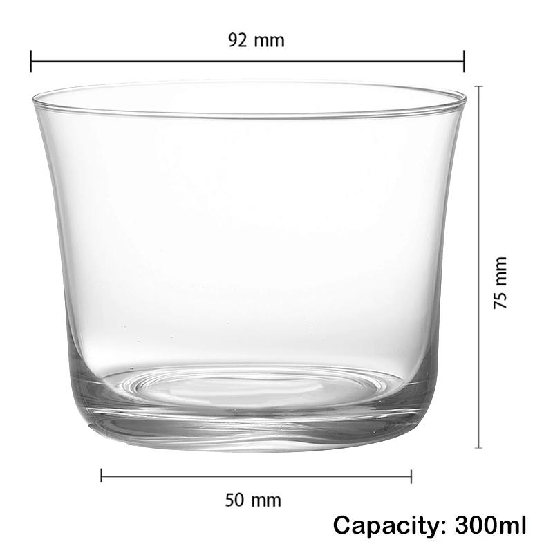 4PCS Clear Water Tumbler Water Glass Cup Whiskey Glass