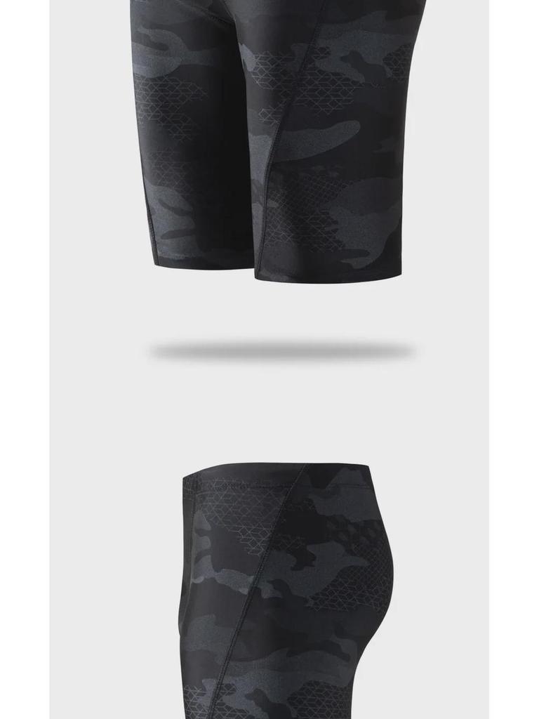 Men's Camouflage Anti-Embarrassment Swim Trunks: Breathable, Large Size, Loose-Fit Boxer Shorts