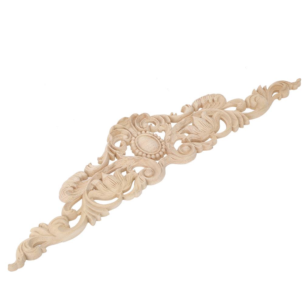 50x12 см европейский стиль резьба по дереву аппликация DIY украшение для домашней мебели двор