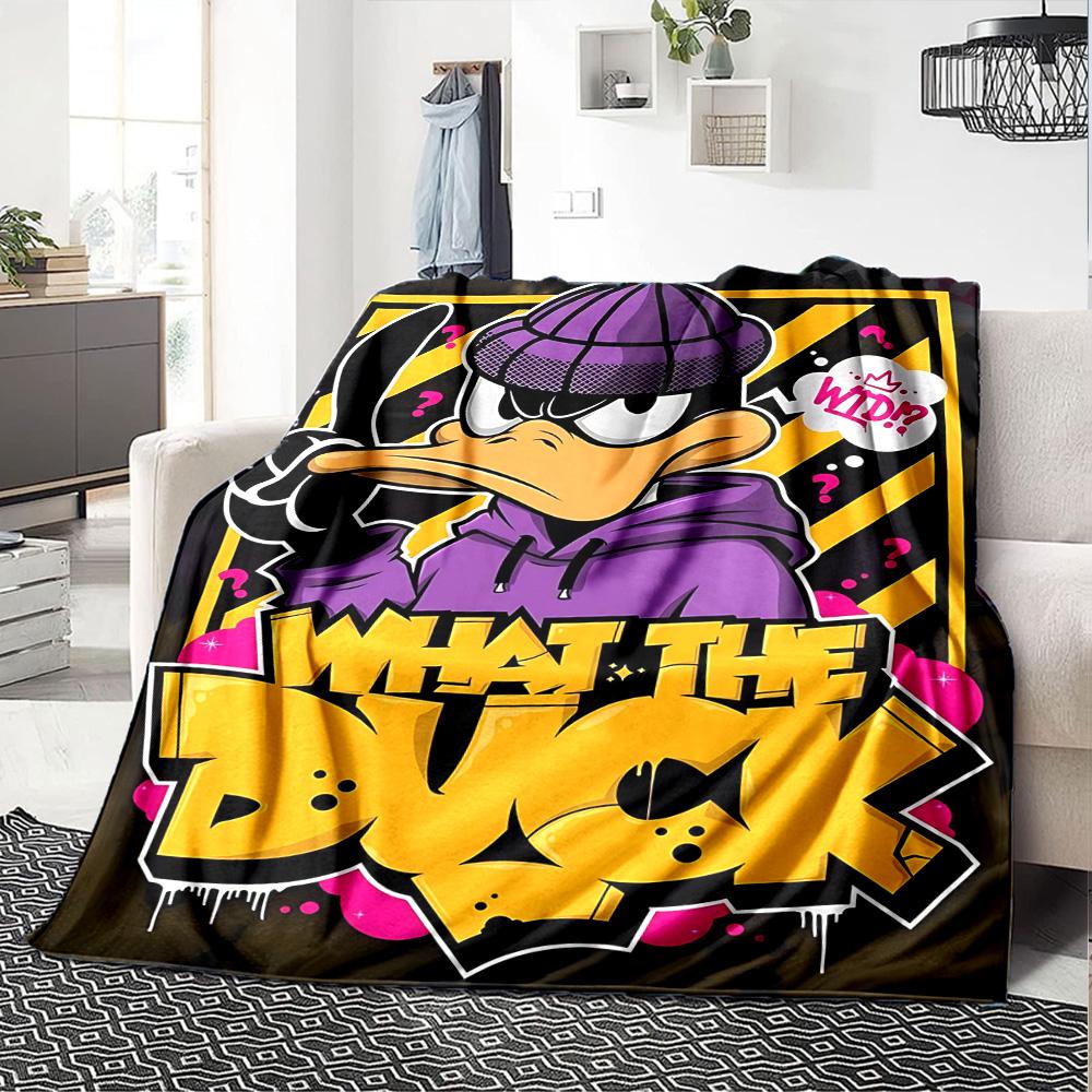 What Duck Art Flannel Blanket Super Soft Warm Cozy Blanket For Sofa Bed Office Travel Allseason Home Decor Gift