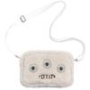 Ugly Cute Tooth Monster Plush Crossbody Bag With Chain Strap Funny Cartoon Animal Shoulder Purse For Girls