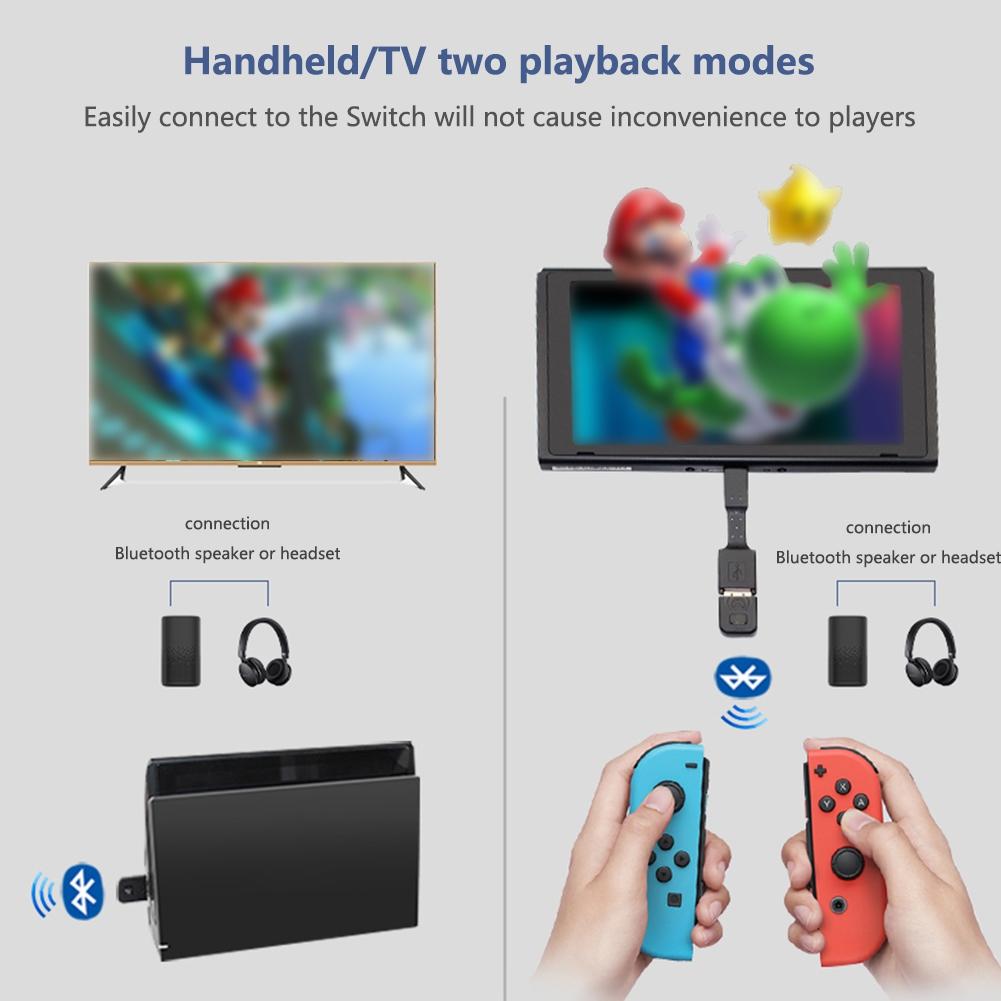 Беспроводной USB-адаптер/D-ongle Bluetooth-приемник для игровых гарнитур PS5, адаптер с ручкой, Bluetooth-приемник-передатчик