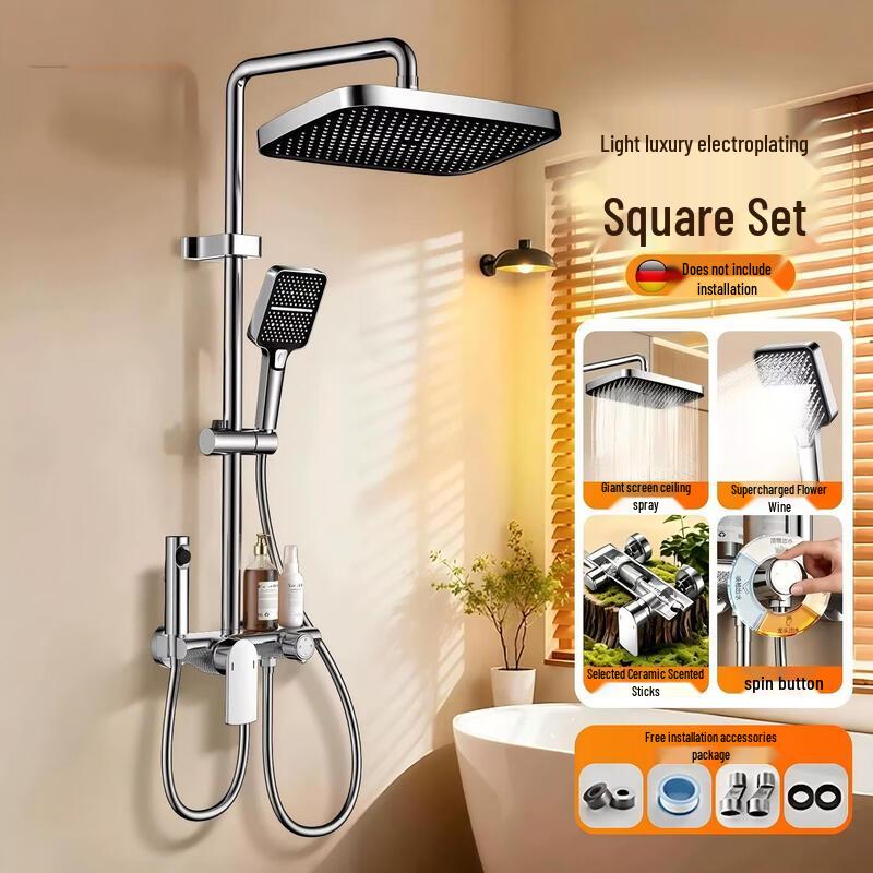 Полностью медный набор душевого смесителя Shengbei