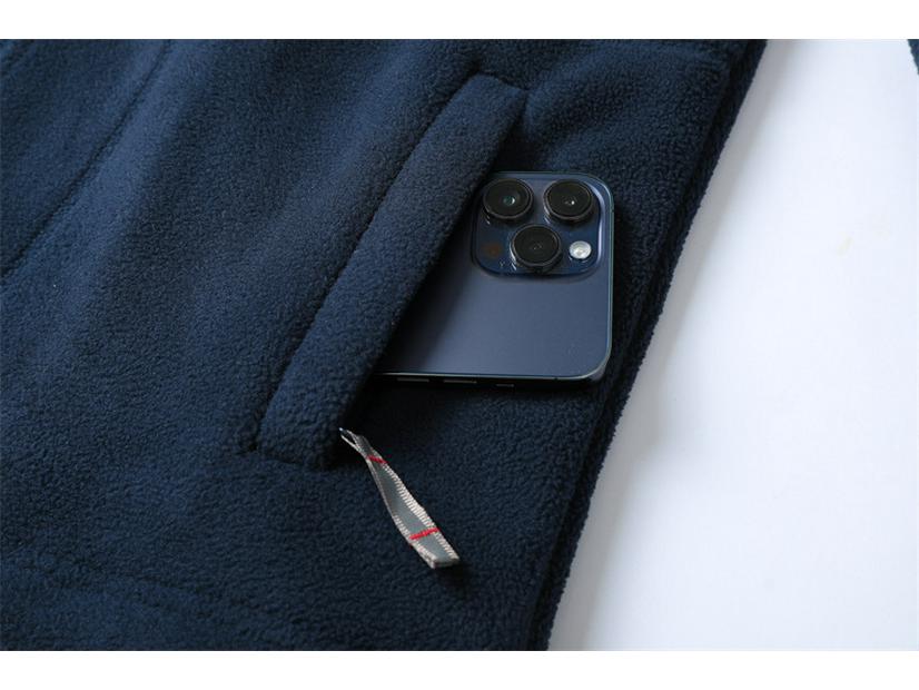 Норвегия Мужская флисовая толстовка большого размера с двойным слоем, устойчивая к холоду 9819