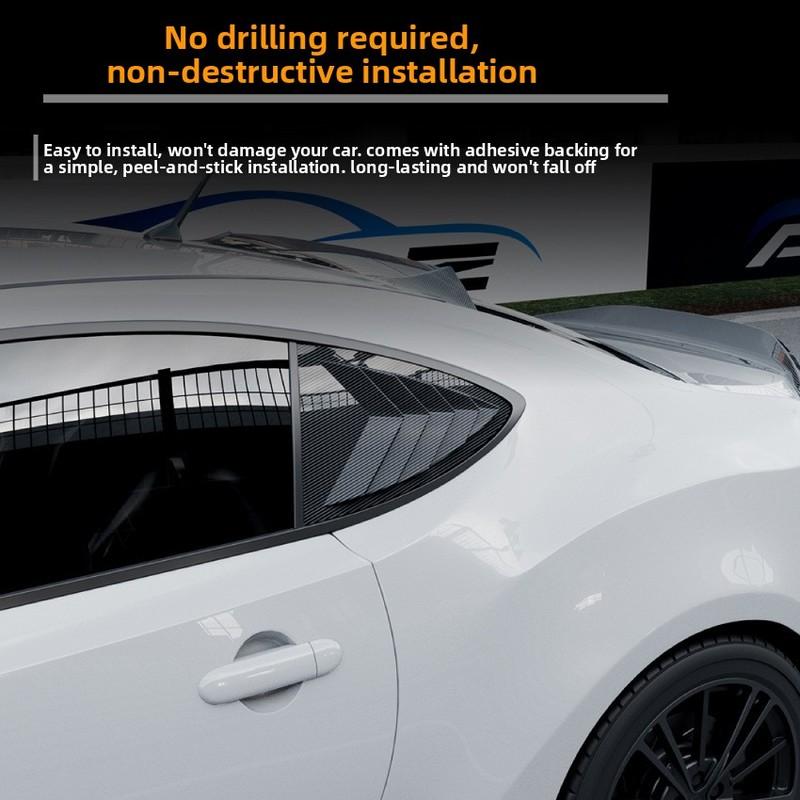 Car Rear Window Louver Trim Cover For Toyota GT86 For Subaru BRZ Scion FR-S 2013- Triangle Shutter Body Kits Car Accessories