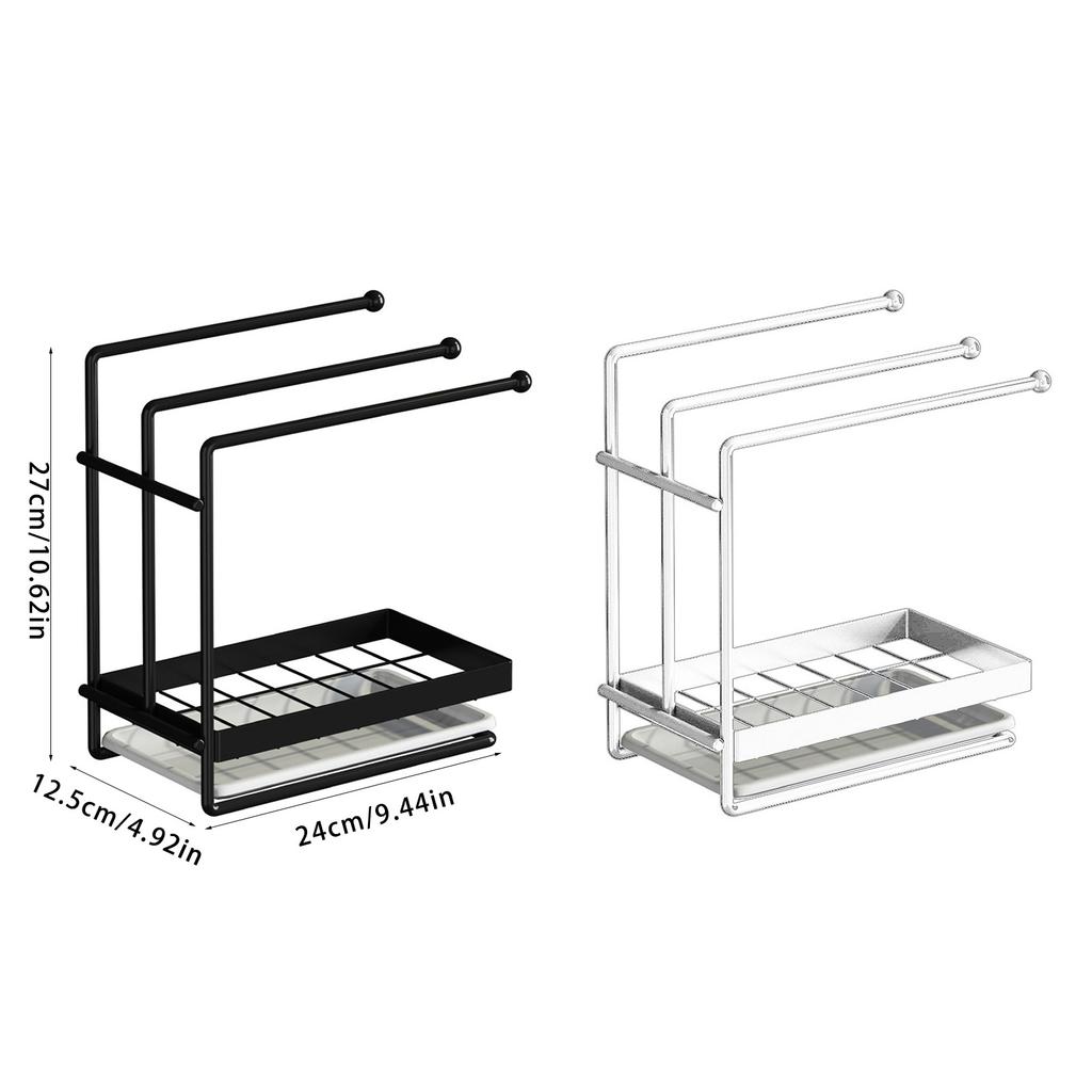 Практичная подставка-органайзер для резинок и бантов для волос, решение для хранения украшений для повязок на голову и зажимов-крабов в спальне или ванной комнате