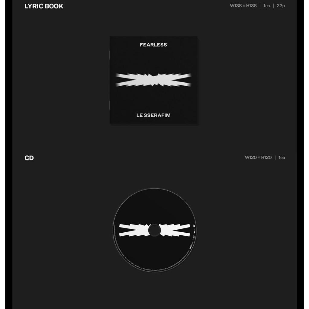 LE SSERAFIM FEARLESS Monoghrome Bouquet