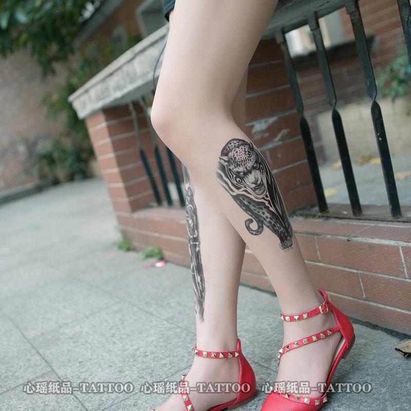 Набор для переноса татуировки с водой, волк, сова, черная татуировка-симуляция животного, вечеринка, тату-наклейка