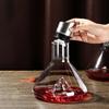 Стеклянный графин для вина с аэратором, фильтрация из нержавеющей стали, 12 каналов аэрации, емкость 1600 мл, графин для красного вина ручной работы для винных бутылок