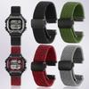 18 мм ремешок с быстрой заменой для Casio DW-291H/DW-290 W-218H/W-219H, плетеный нейлоновый холщовый ремешок для часов, мужской, с магнитной застежкой, наручный ремешок