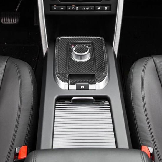 Carbon Fiber Interior Gear Shift Kit Cover Trim For Land Rover Discovery Sport