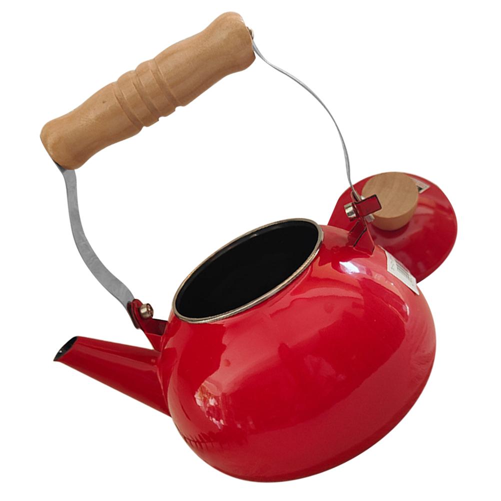 Эмалированный чайник Чайники для плиты Водяной чайник Кофеварка в капсулах Эмалированный чайник Кемпинг Винтаж Холодная Бутылка