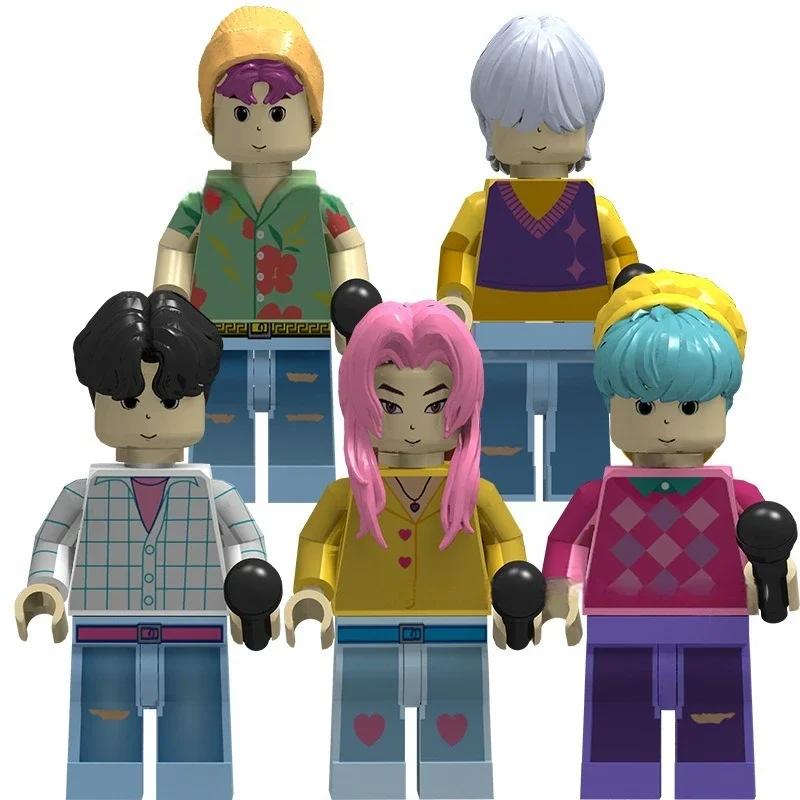 Mini Blocks Rumi Mira Zoey  Action Figure Building Blocks Toy Peripherals Desk Decoration Collection Toy Christmas Gift