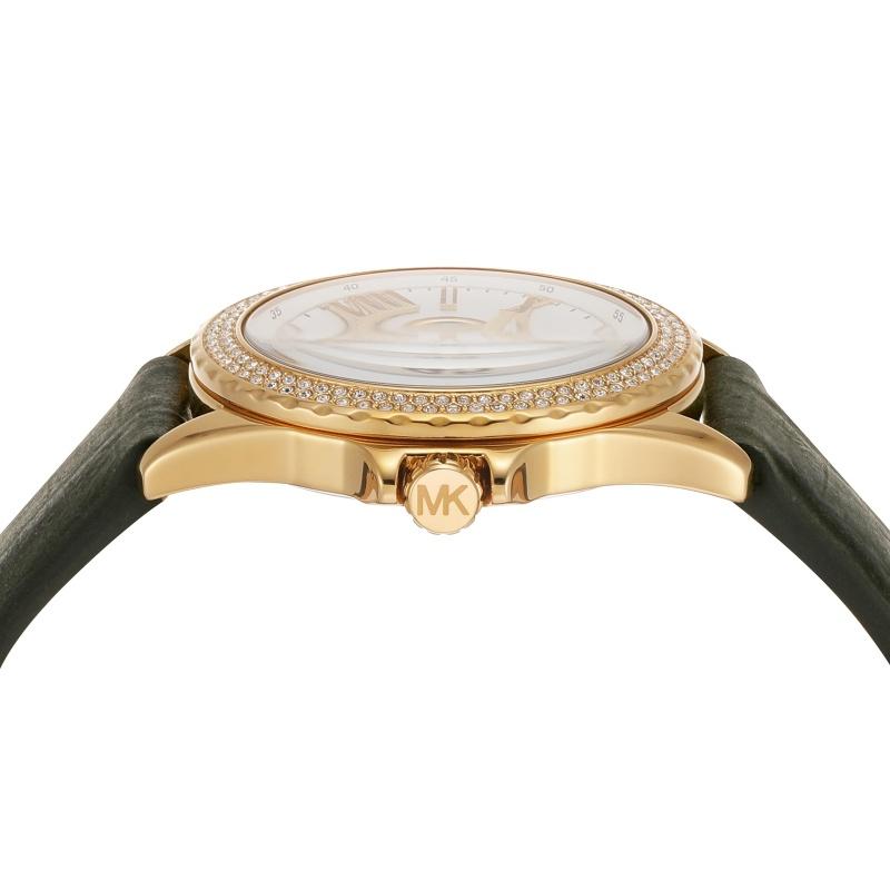 Michael Kors Мини-часы Everest с тремя стрелками из замши Амазон и кожи крокодила MK4720