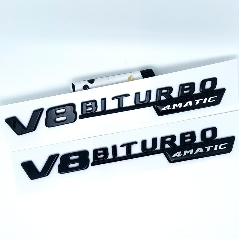 AAZB1 Letters GLE43 GLE53 GLE63 GLE63S V8 Biturbo 4matic+ Emblem for Car Side Trunk Rear W166 W167 Logo Sticke