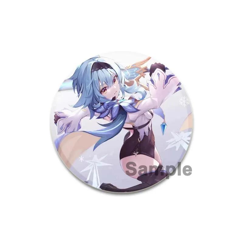 32/44/58 мм значки Eula аниме Genshin Impact броши ручной работы игровые персонажи значки на лацкан креативные значки с мультяшными фигурками аксессуары подарок