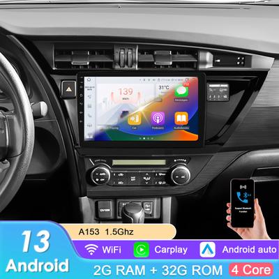Carplay 4G 10,1-дюймовая автомобильная интеллектуальная система Android автомобильное радио для Toyota Corolla Auris 2013 - 2016 GPS стерео интеллектуальный экран Bluetooth RDS