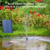 7V 1.5W Solar Powered Fountain Pumps Set With 8 Sprayed Head Fit for Garden Pond Bird Bath Decoration Water Circulation