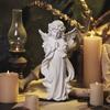 Nordic Creative Resin Angel Figurine, Modern Angel Sculpture Decorative Desktop Ornament