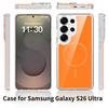 Чехол для Samsung Galaxy S26 Ultra S26 Plus Магнитный Прозрачный Жесткий ПК Задняя панель Защита от отпечатков пальцев Крышка для беспроводной зарядки