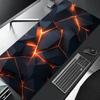Большой игровой коврик для мыши 90x40 Красный Синий Градиентный Дизайн Нескользящая Резина Прошитый Край Игровой Коврик для Стола Клавиатура Геймеры и Офисная Работа