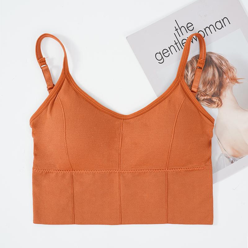 Breathable Sports Bra Shockproof Crop Top Anti-sweat Fitness Top Women Seamless Yoga Bra Push Up Sport Top Gym Workout Top