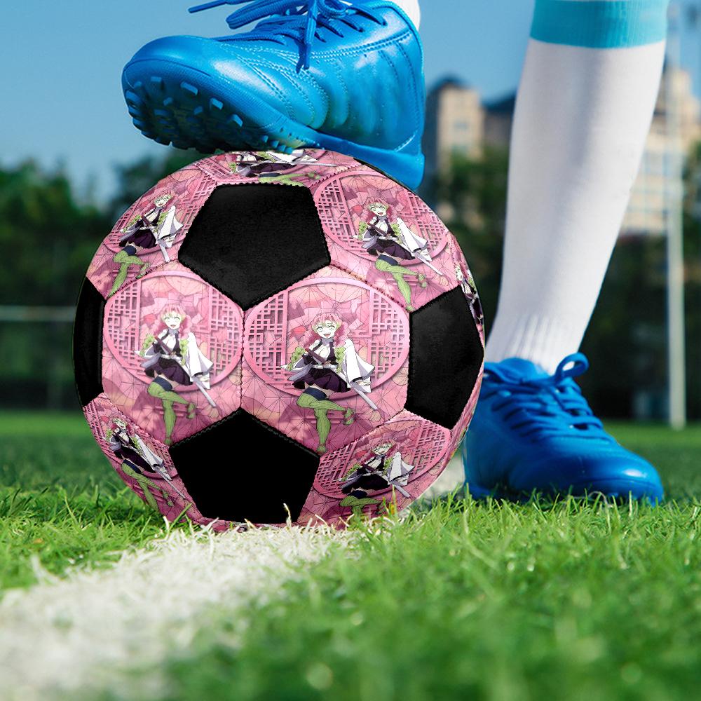 1pc Demon Slayer Kimetsu no Yaiba Football Soccer Ball Size 5 Indoor Soccer Ball Fashion Colorful  Backyard Game -Great For Sports Fans Gift HE9